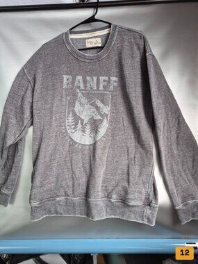 Vintage River Wear Banff National Park Mineral Wash Crewneck Sweatshirt Size L